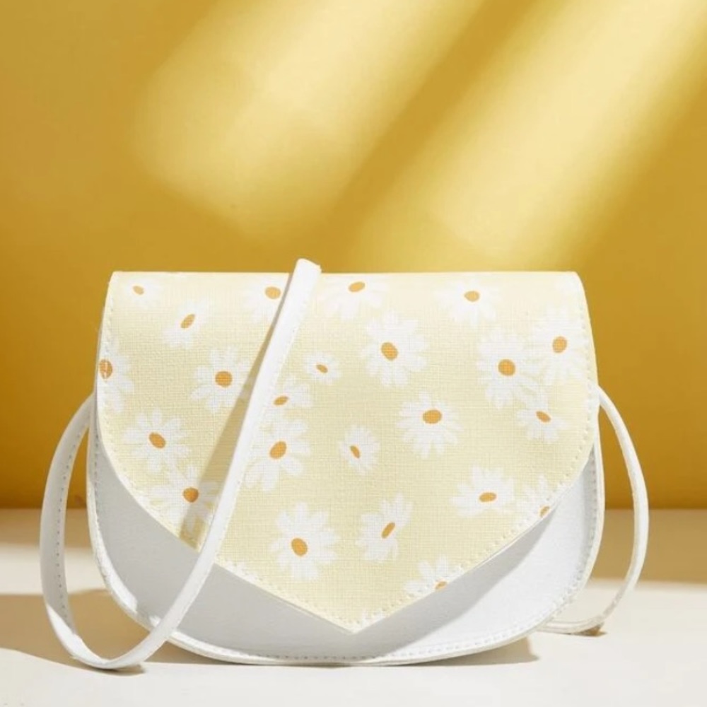 Floral Graphic Flap Saddle Bag - Picture 2 of 8